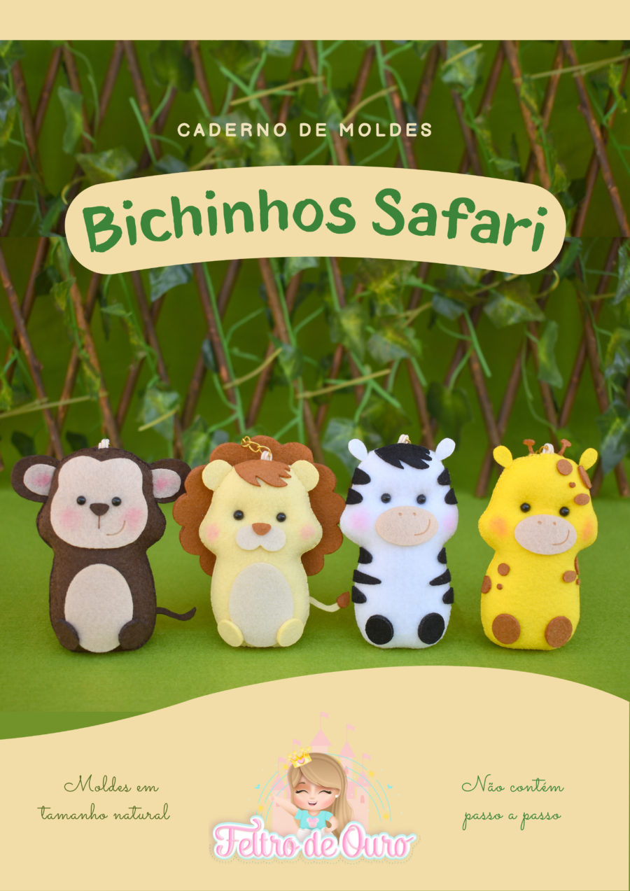 Caderno de Moldes - Bichinhos Safari